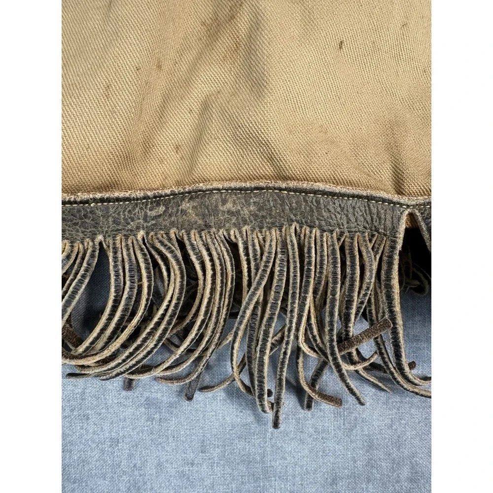 Vintage Handmade Camp Ceremonial Dress Fringe Embroidered CFG Folk Costume